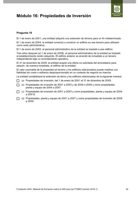 Módulo 16: Propiedades de Inversión