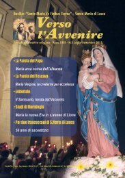 Scarica Verso L'avvenire N.3 Luglio - Basilica Santuario di Leuca