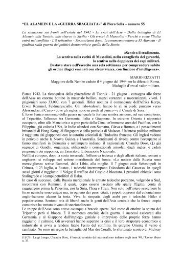 “EL ALAMEIN E LA «GUERRA SBAGLIATA»” di ... - l'Uomo Libero