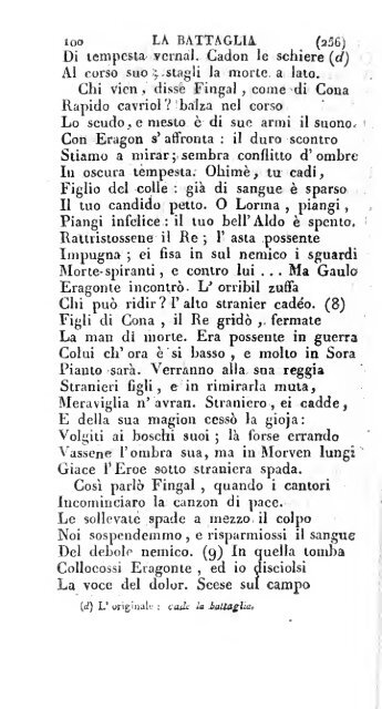 Poesie di Ossian, antico poeta celtico