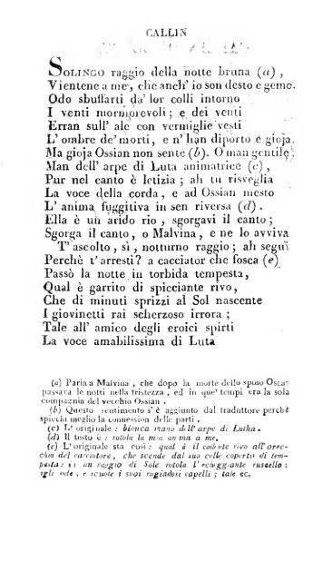 Poesie di Ossian, antico poeta celtico