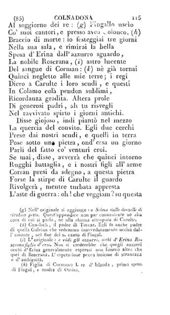 Poesie di Ossian, antico poeta celtico