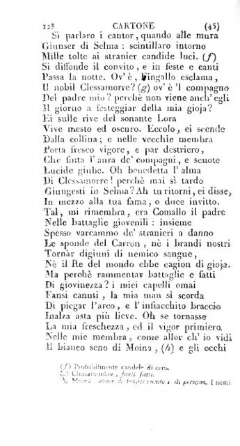 Poesie di Ossian, antico poeta celtico