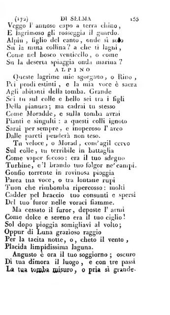 Poesie di Ossian, antico poeta celtico