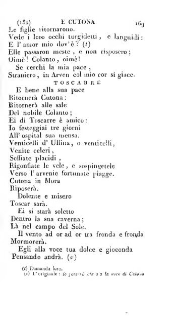 Poesie di Ossian, antico poeta celtico