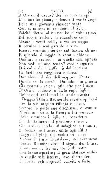 Poesie di Ossian, antico poeta celtico
