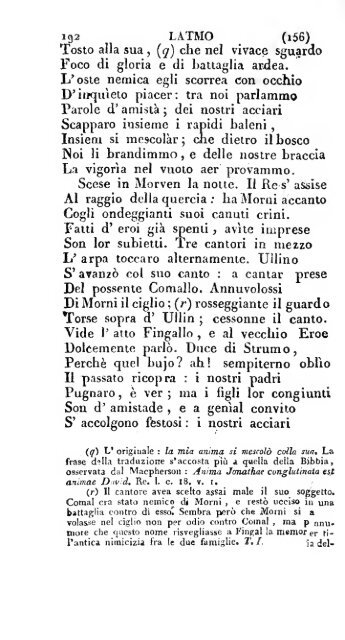 Poesie di Ossian, antico poeta celtico