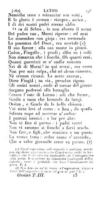 Poesie di Ossian, antico poeta celtico