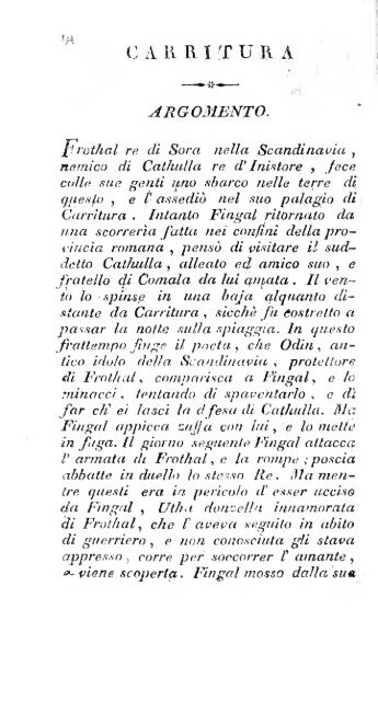 Poesie di Ossian, antico poeta celtico