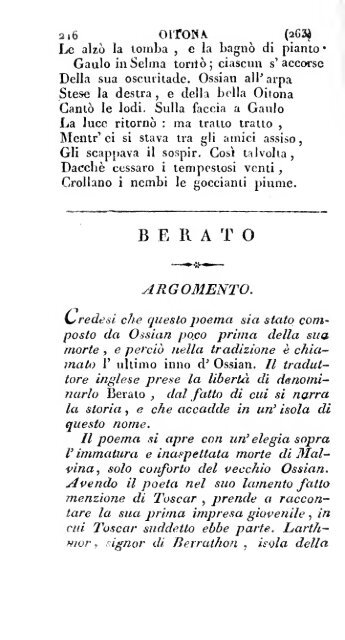 Poesie di Ossian, antico poeta celtico