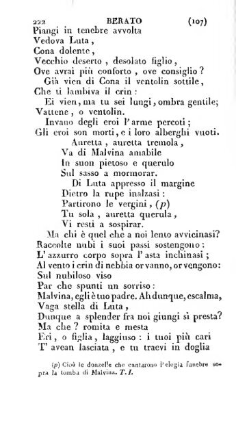 Poesie di Ossian, antico poeta celtico