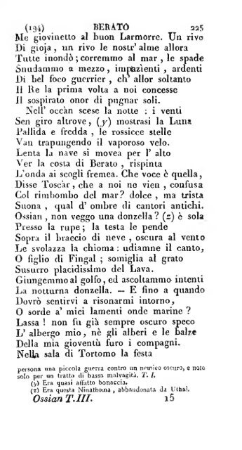 Poesie di Ossian, antico poeta celtico