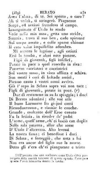 Poesie di Ossian, antico poeta celtico