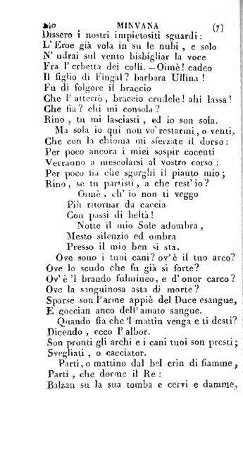 Poesie di Ossian, antico poeta celtico