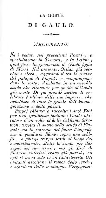 Poesie di Ossian, antico poeta celtico