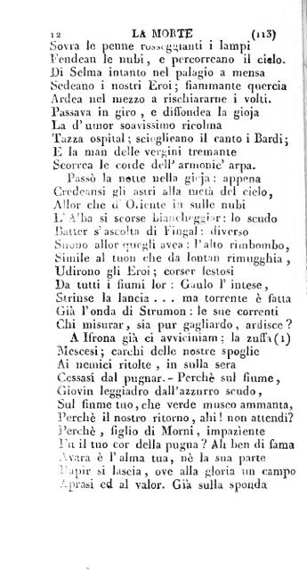 Poesie di Ossian, antico poeta celtico