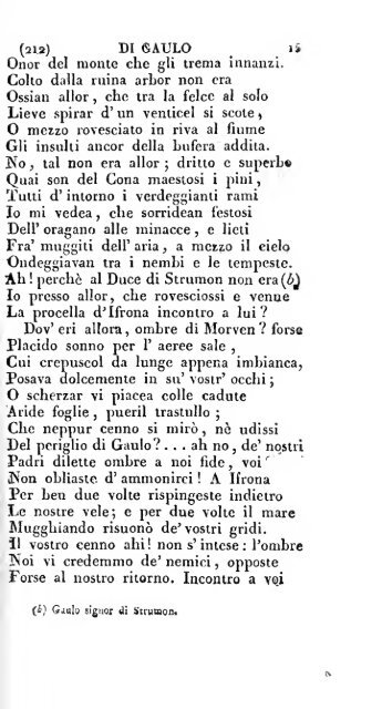 Poesie di Ossian, antico poeta celtico