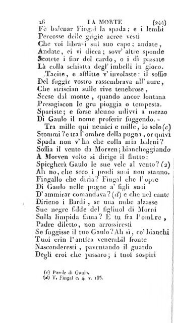 Poesie di Ossian, antico poeta celtico