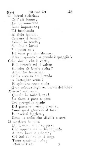 Poesie di Ossian, antico poeta celtico