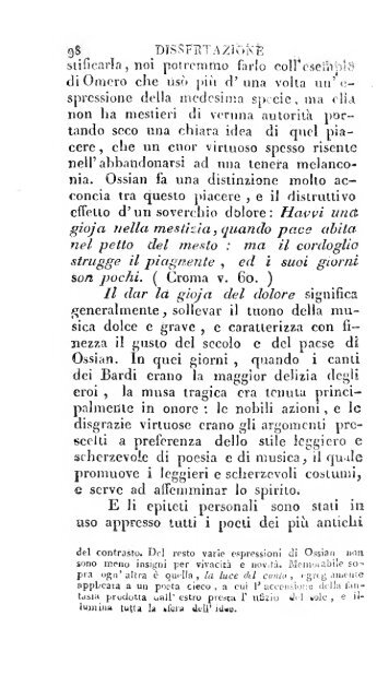 Poesie di Ossian, antico poeta celtico