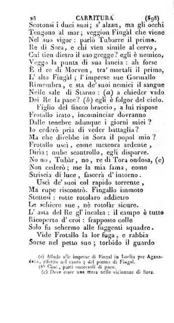 Poesie di Ossian, antico poeta celtico