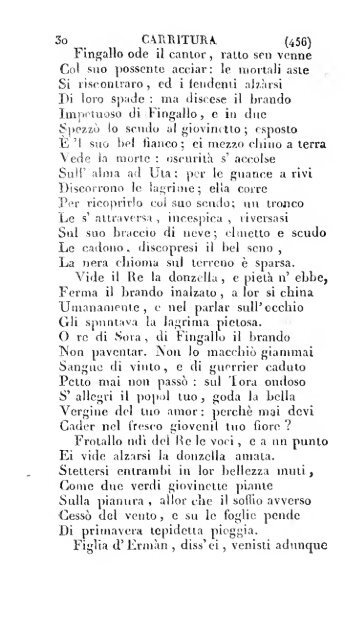 Poesie di Ossian, antico poeta celtico