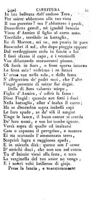 Poesie di Ossian, antico poeta celtico