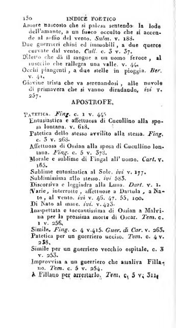 Poesie di Ossian, antico poeta celtico