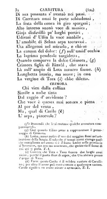 Poesie di Ossian, antico poeta celtico