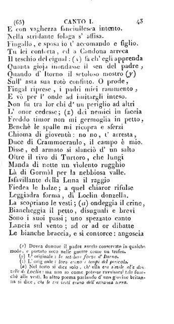 Poesie di Ossian, antico poeta celtico