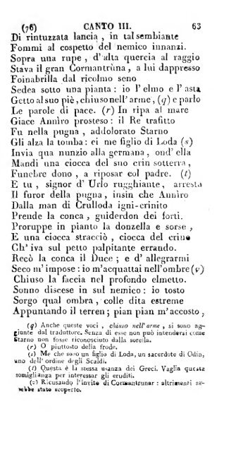 Poesie di Ossian, antico poeta celtico