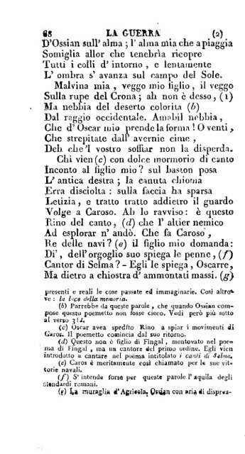 Poesie di Ossian, antico poeta celtico