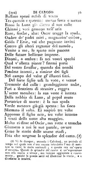 Poesie di Ossian, antico poeta celtico