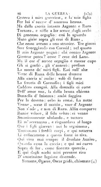 Poesie di Ossian, antico poeta celtico