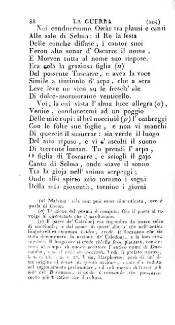 Poesie di Ossian, antico poeta celtico