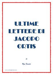 ULTIME LETTERE DI JACOPO ORTIS - WritingsHome