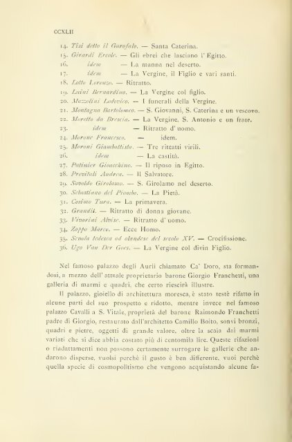 Le collezioni veneziane d'arte e d'antichita dal secolo XIV. ai nostri ...