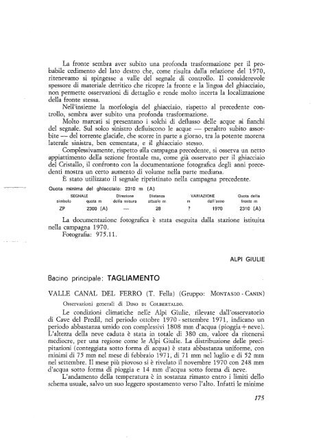 COMITATO GLACIOLOGICO ITALIANO