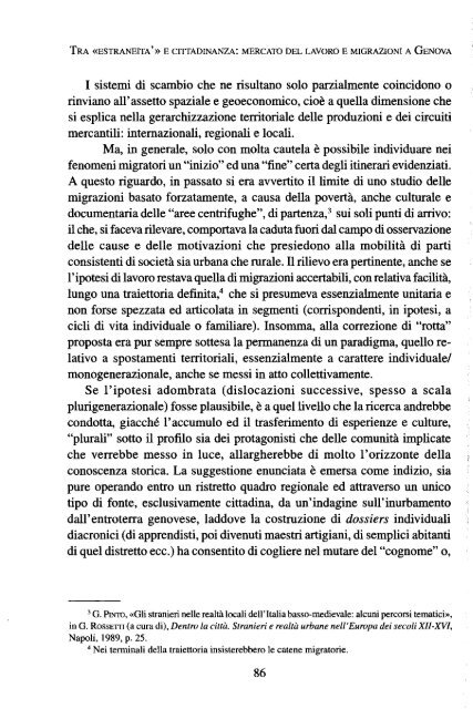 Giacomo Casarino Al di la della mobilita territoriale, per un ...