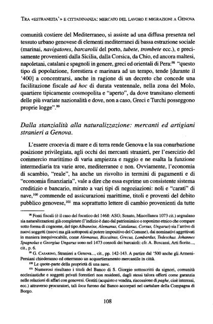 Giacomo Casarino Al di la della mobilita territoriale, per un ...