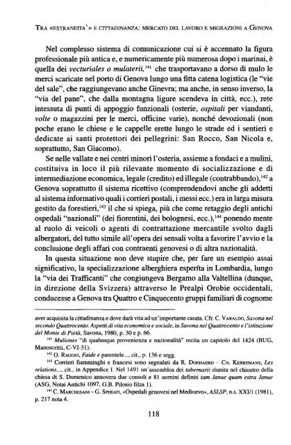 Giacomo Casarino Al di la della mobilita territoriale, per un ...