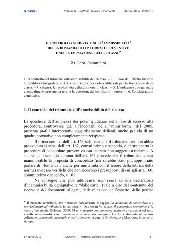 Apri il documento - IL CASO.it