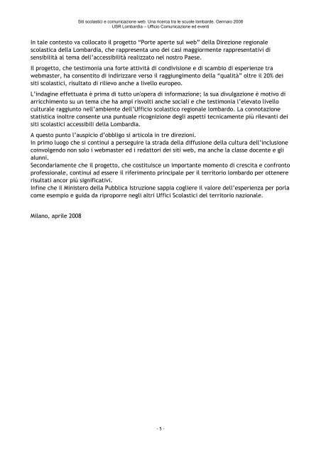 Questionario Siti scolastici ed accessibilità. Una ricerca tra le scuole ...