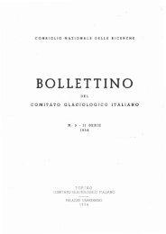 BOLLETTINO - Comitato Glaciologico Italiano
