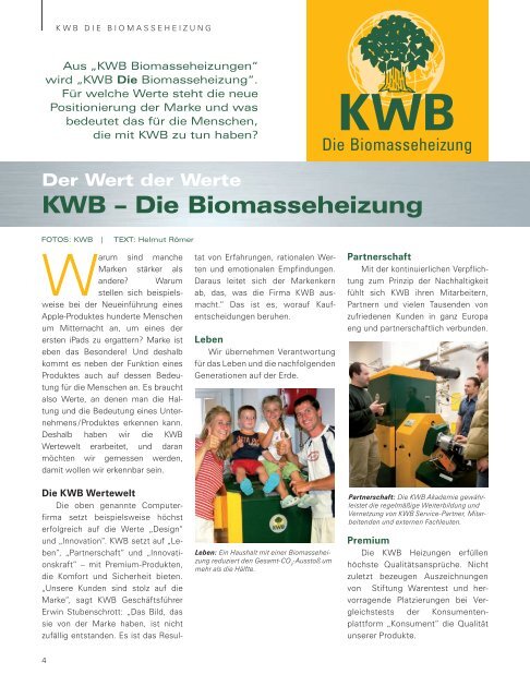 KWB wird „Die Biomasseheizung“ - Schiller Brand Company GmbH