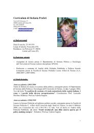 Stefania Profeti - CIRES - Università degli Studi di Firenze