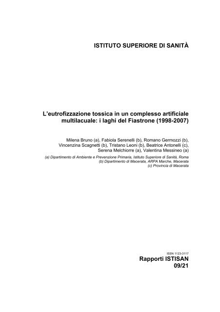 Scarica il full-text della pubblicazione in PDF - Istituto Superiore di ...