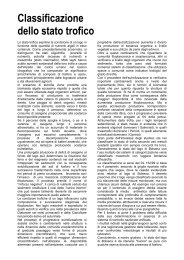 Classificazione dello stato trofico - Lago di Bolsena