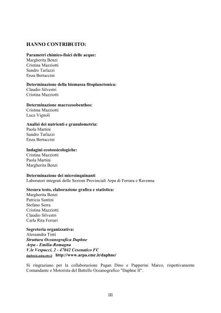 Rapporto annuale 2011 - Arpa