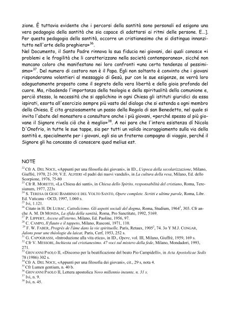 Una valutazione teologica - SAN CAMILLO DE LELLIS di Bucchianico